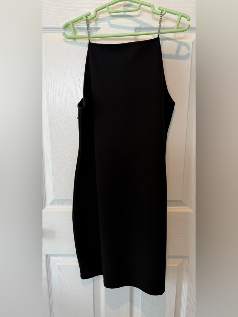 Classic Black Women's Dress with Open Back